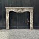 Very Elegant Louis XV Fireplace In Gray Ardennes Marble, 18th Century