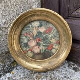 Small vintage golden frame
