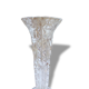 Vase en verre cisele