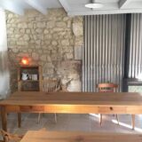 Farm table - 2m40 - 2 drawers