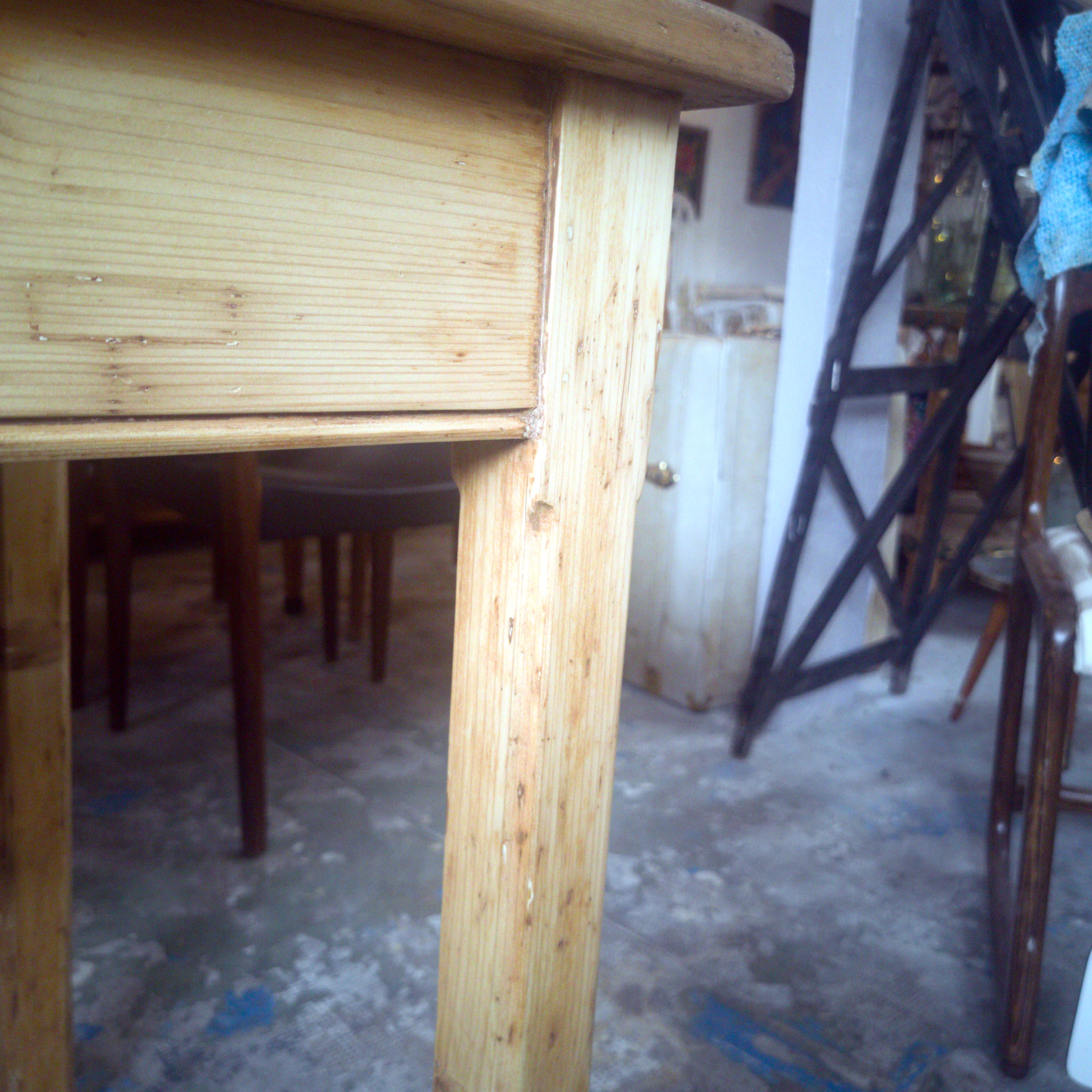 Restored old farm table