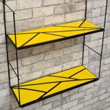 String style shelf 1960 geometric yellow pattern 48x58x17