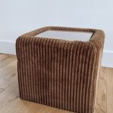 Velvet sofa end