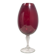 Vintage Crimson Hand-Blown Glass Vase, Empoli, Italy