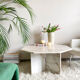 Marble coffee table