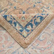 Tapis persan classique bleu et pêche