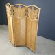 Vintage bamboo room divider or folding screen 1970s