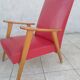 Paire de fauteuils vintage en skaï