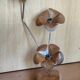 Floral lamp design in wood