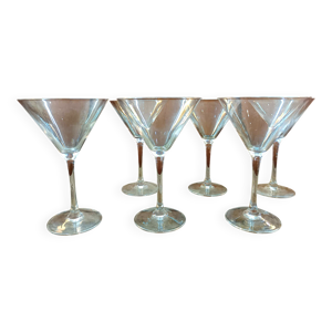 Six verres à cocktail