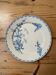 Antique flat plate, Terre de Fer "Carmen"