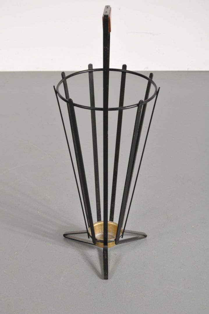 Umbrella metal black years 1960