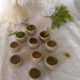 Plats miniature en grès vintage