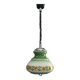 Suspension Monte-and-Lower 1970s in Floral Opaline Glass