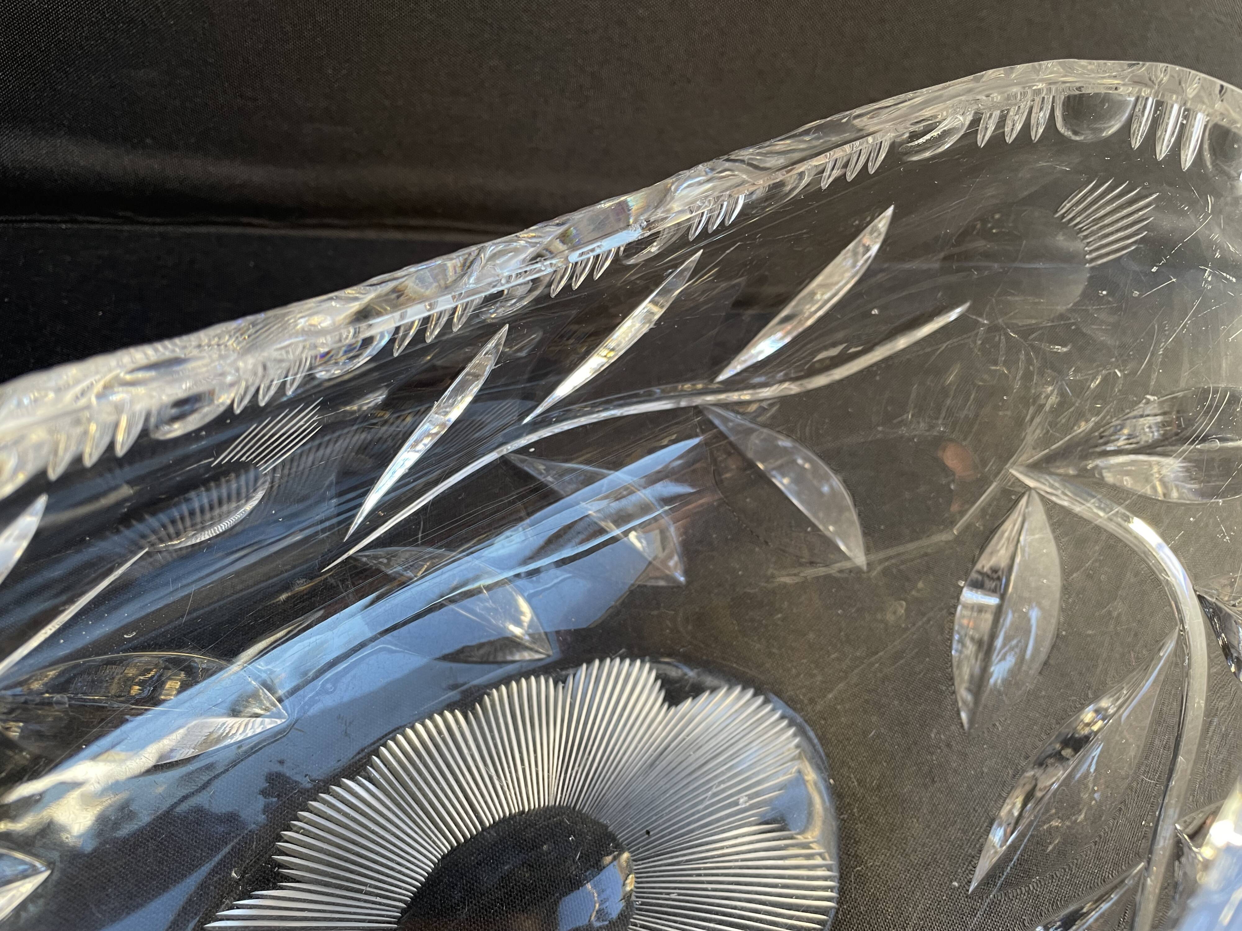 1629 Table planter - Modern mid-century - Hand-cut crystal