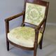 Directoire period armchair, original upholstery