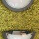 lot of 2 half-moon wall sconces in speckled sage green made in Italy vintage