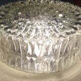 Round cleated vintage glass ceiling