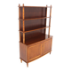 Bibliothèque scandinave en acajou, Nya Eftr. Ehrlin Möbel AB, Suède, 1950