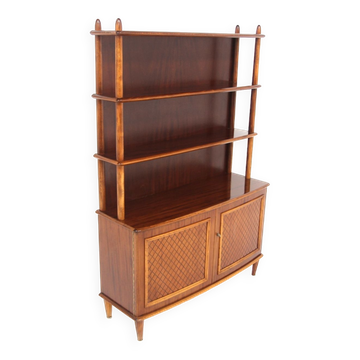 Bibliothèque scandinave en acajou, Nya Eftr. Ehrlin Möbel AB, Suède, 1950