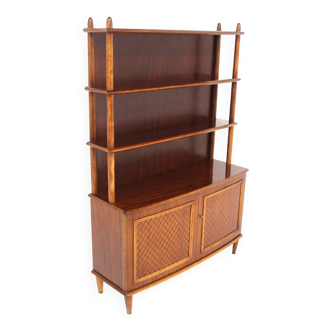 Scandinavian mahogany bookcase, Nya Eftr. Ehrlin Möbel AB, Sweden, 1950