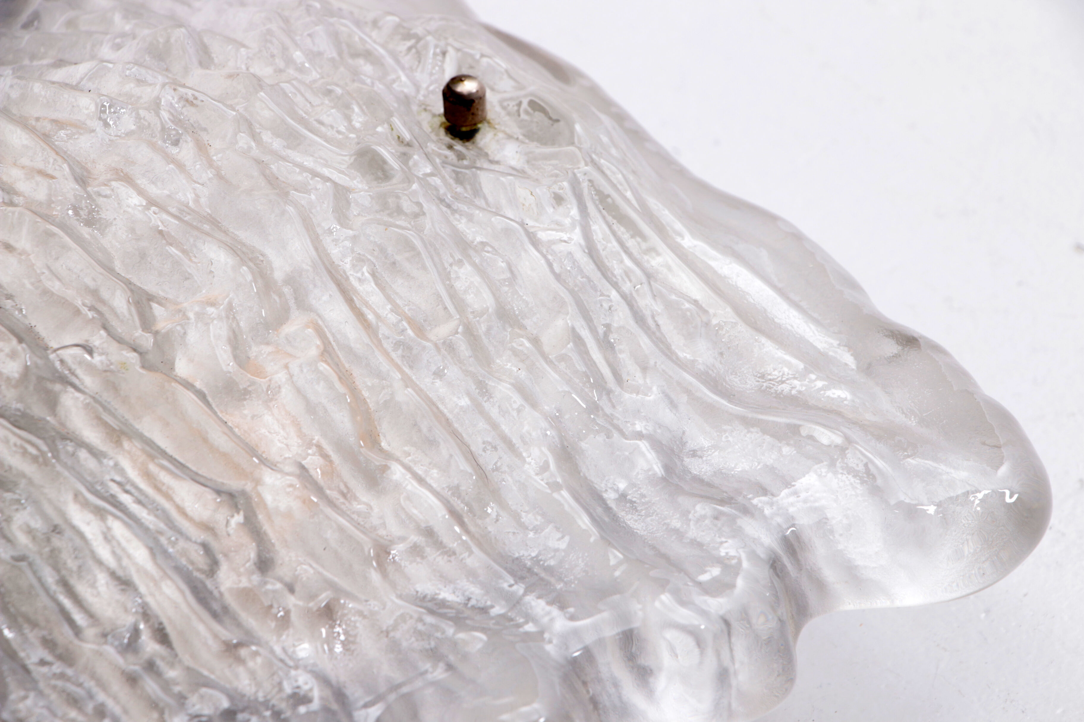 Wall lamp of frosted glass, 1960 Germany