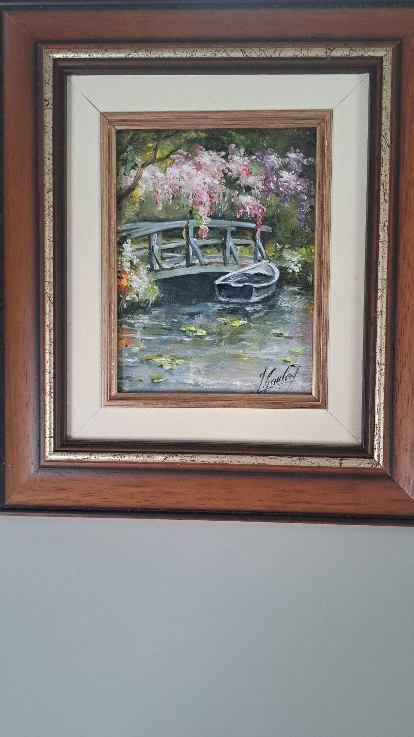 "Monet's Garden" painting by James Gaubert