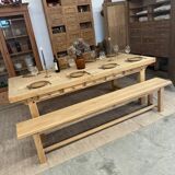 Large farmhouse table with 10 drawers
