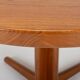 Round extendable teak dining table by Bramin, 1960s
