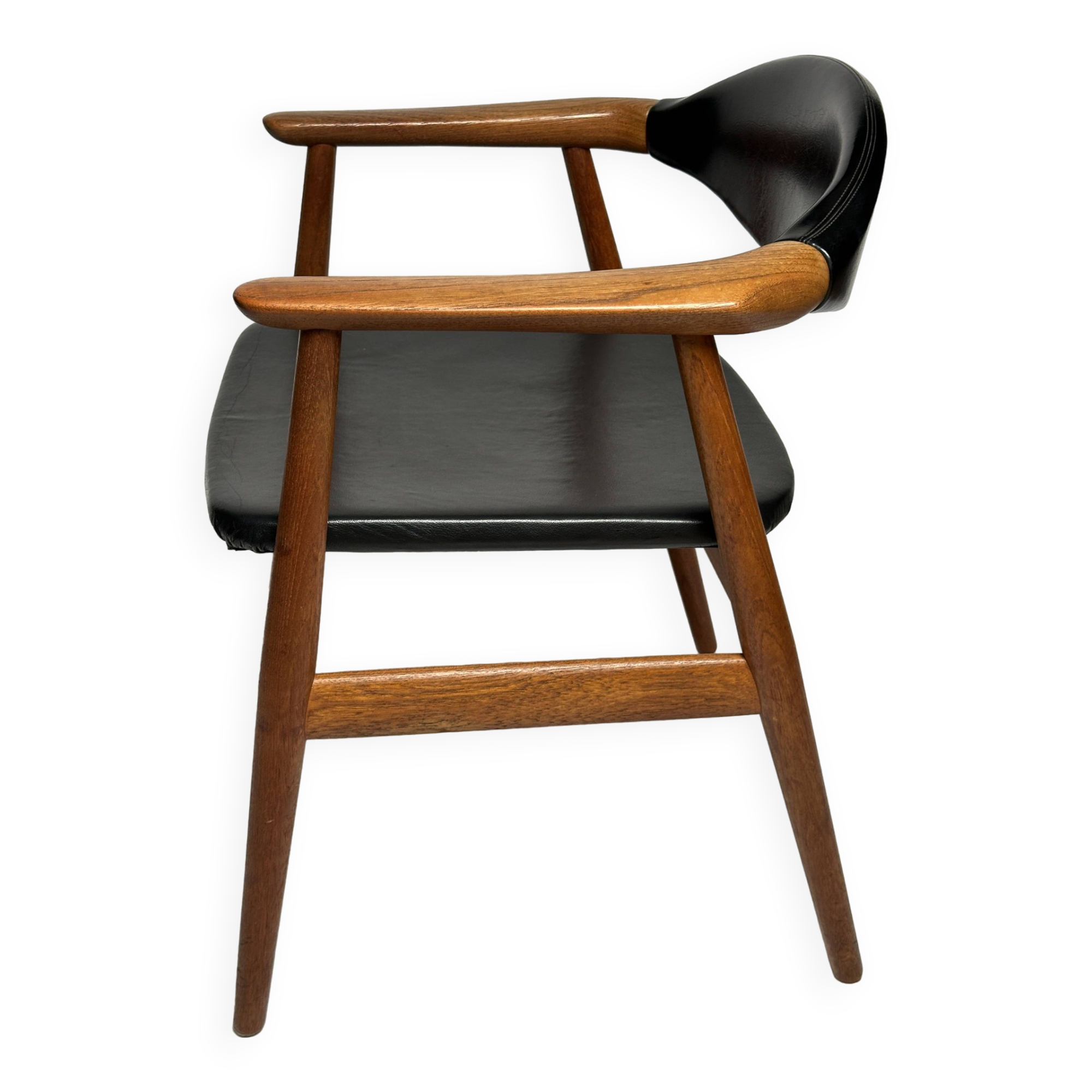 Vintage teak armchair by Erik Kirkegaard for Glostrup, Denmark, 1960s
