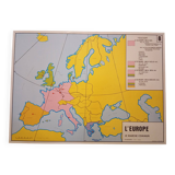 School map: europe political map n°7 / europe the common market n°8