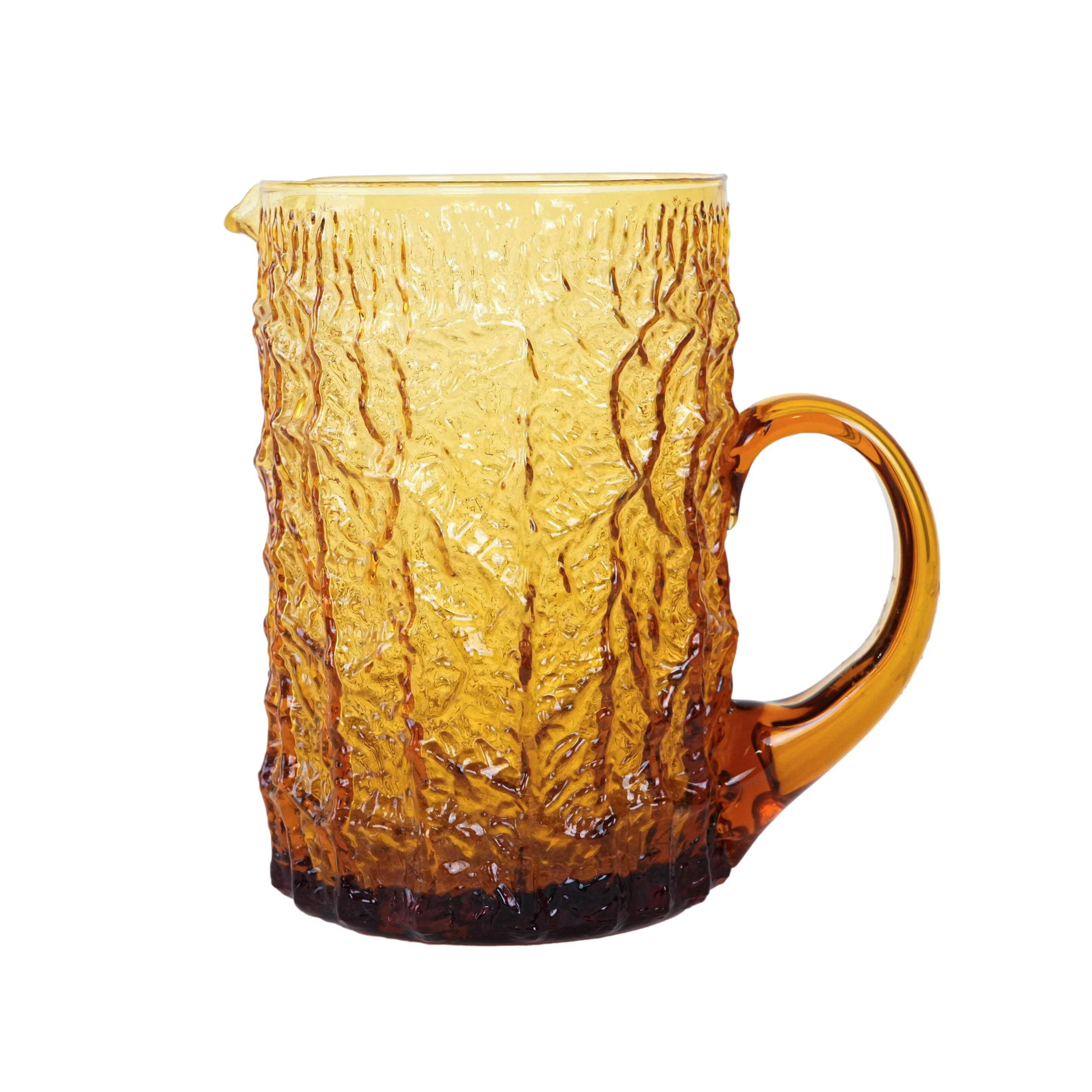 Glass jug, Italian design, 1960s, made in Italy