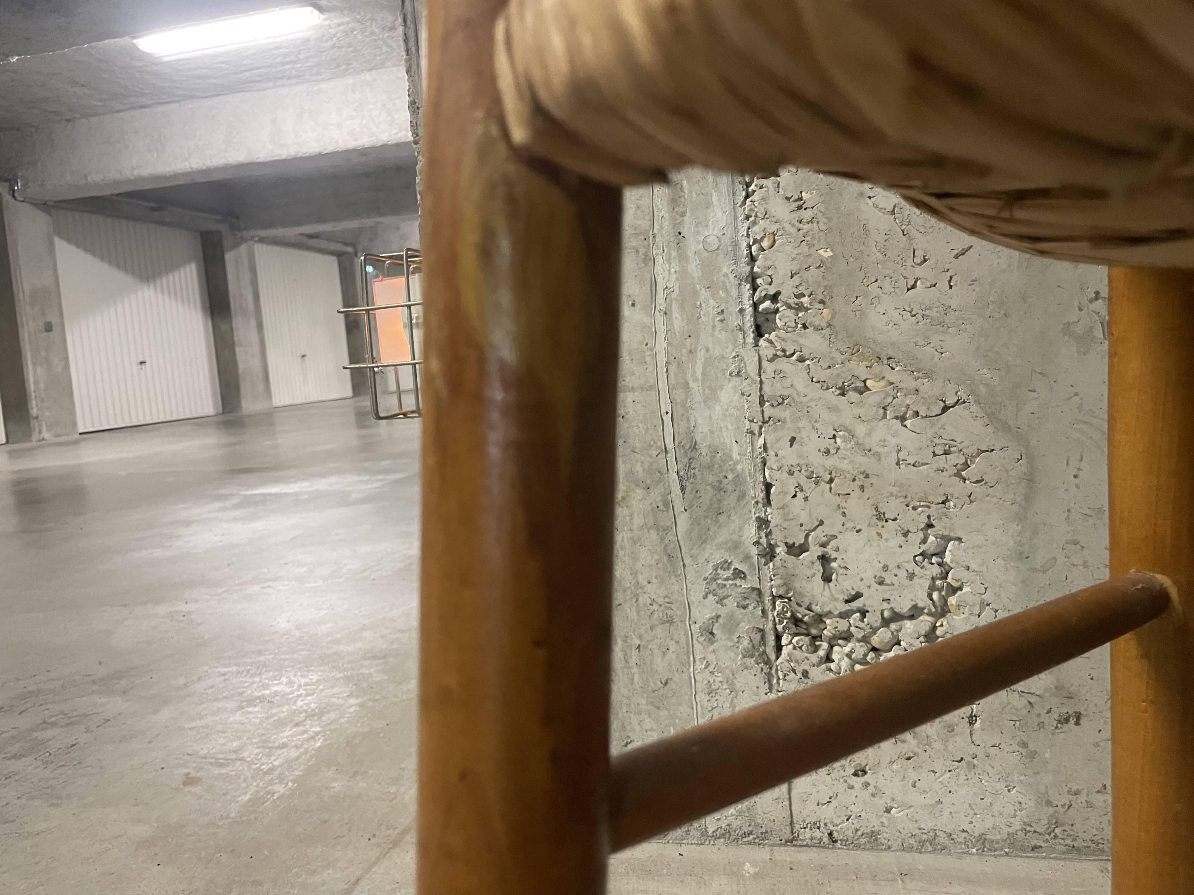 High straw chair for children