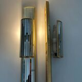 Pair of mirrored sconces by Dekundt, Belgium, 1980s (model 1620-114)