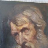 Oil on Panel portrait 1861 Spanish School