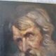Oil on Panel portrait 1861 Spanish School