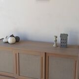 Scandinavian woden long sideboard.