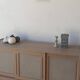 Scandinavian woden long sideboard.