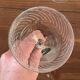 4 crystal wine glasses with stems