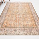 7x10 Pumpink Orange Large Vintage Rug 204x296Cm