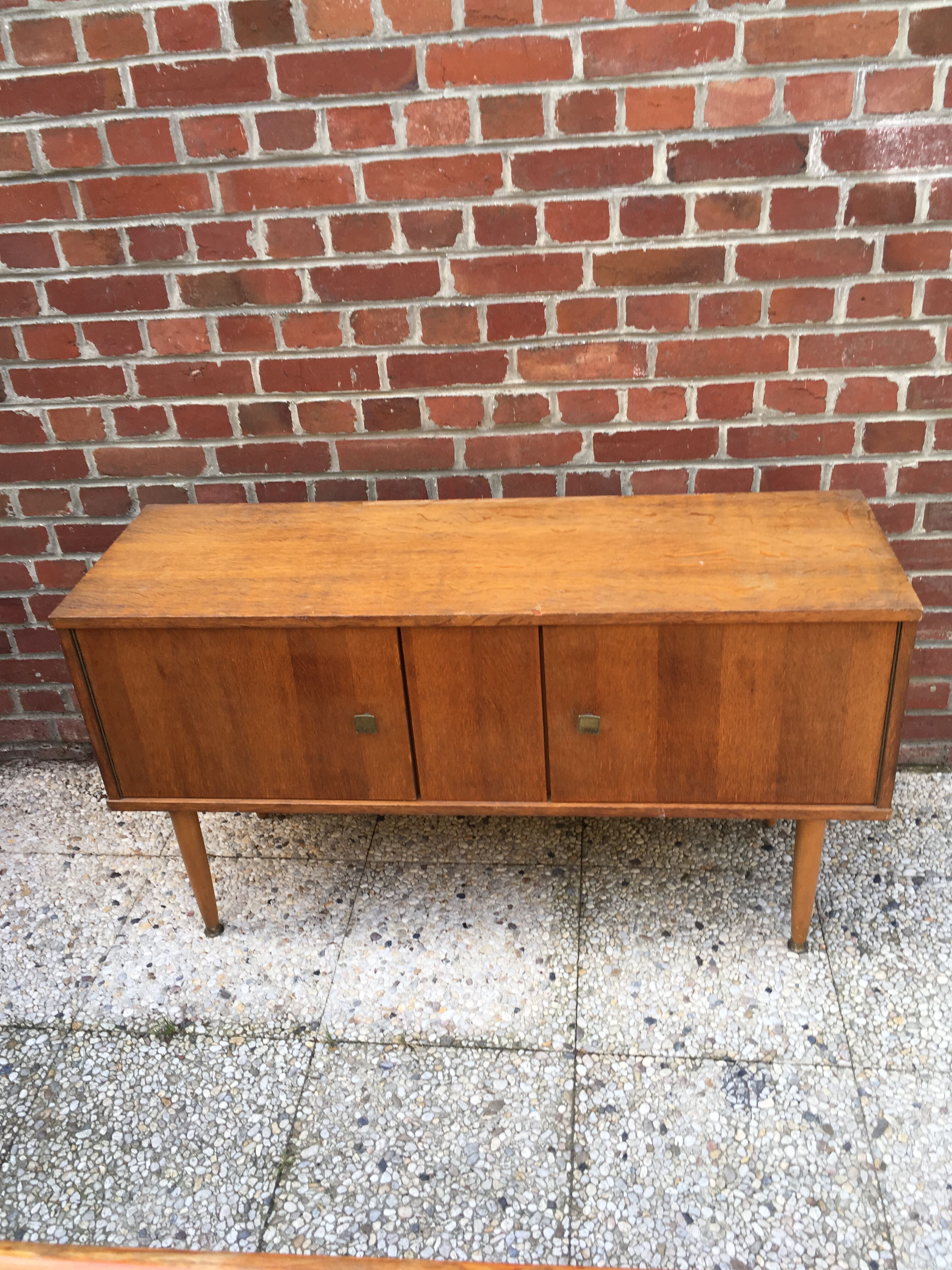 Plaid feet sideboard