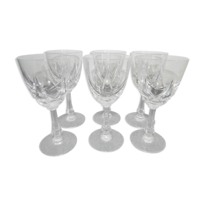 Lot de 6 verres en cristal - boite