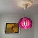 Purple Mid Century Modern lamp from 1970s