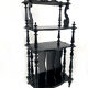 Napoleon III partition furniture, blackened wood