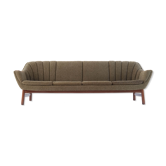 Scandinavian vintage wool boucle sofa, Norway 1960's