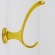 Set of four mid-century golden wall hooks, Austria, Vienna, 1950s.