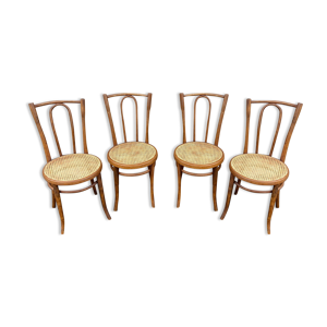 4 chaises bistrot café viennoise