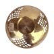 Hand-painted brass platter, France, 1960s.
