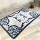 Bohemian pure wool blue rug 125x78cm
