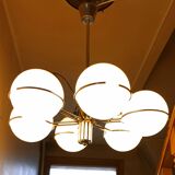Italian Targetti Sankey chandelier from the 70s